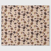 Heerlijke Chocolade Bars Wrapping Paper Cadeaupapier (Vlak)