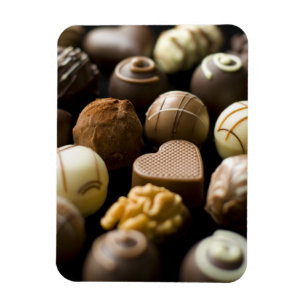 Heerlijke chocoladepralines magneet