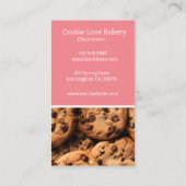 Heerlijke cookie achtergrond bakkerij visitekaartje (Achterkant)