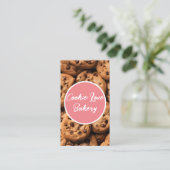 Heerlijke cookie achtergrond bakkerij visitekaartje (Staand voorkant)