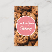 Heerlijke cookie achtergrond bakkerij visitekaartje (Voorkant)