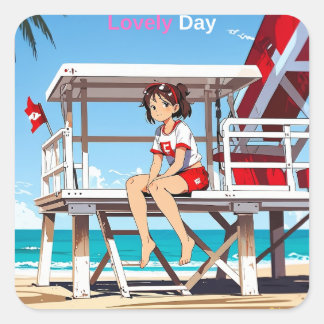 Heerlijke dag met mij op Sunny Beach. Sticker