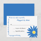 Heerlijke Daisy Message Text Response Kaart (Voorkant / Achterkant)