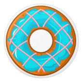 Heerlijke decadente donut / donut keramische knop (Voorkant)