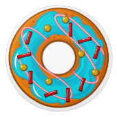 Heerlijke decadente donut / donut keramische knop (Voorkant)
