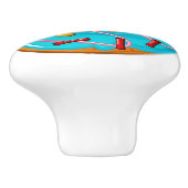 Heerlijke decadente donut / donut keramische knop (Zijkant)