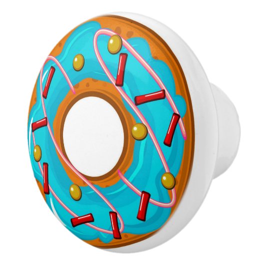 Heerlijke decadente donut / donut keramische knop (Rechts)