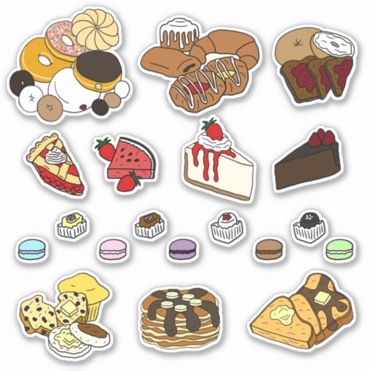Heerlijke dessert Stickers (Voorkant)