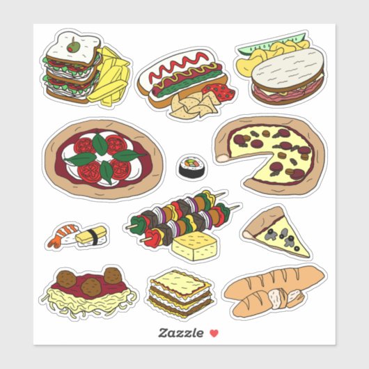 Heerlijke diner Stickers (Vel)