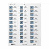 **HEERLIJKE DOLFIJN** ADRESETIKETTEN ETIKET (Full Sheet)