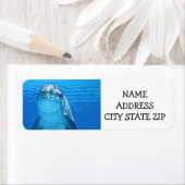 **HEERLIJKE DOLFIJN** ADRESETIKETTEN ETIKET (Insitu)