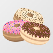 heerlijke donuts Window Cling Raamsticker (Vel)