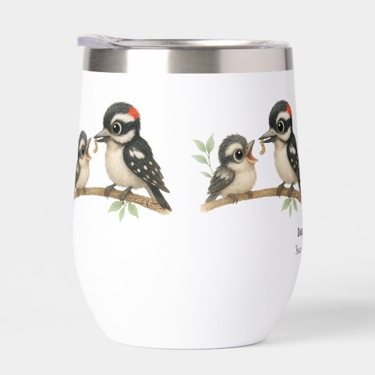 Heerlijke Downy Woodpecker (Rechts)