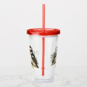Heerlijke Downy Woodpecker Acryl Drinkbeker (Rechts)
