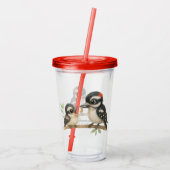 Heerlijke Downy Woodpecker Acryl Drinkbeker (Achterkant)