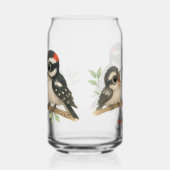 Heerlijke Downy Woodpecker Blikvorm Glas (Rechts)