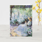 Heerlijke Eenzaamheid Frank Bramley Fine Art Kaart (Gele Bloem)