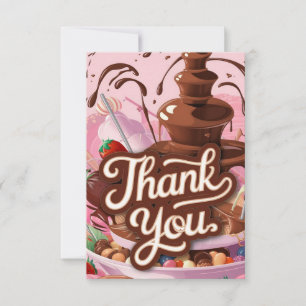 Heerlijke Elegante Chocolade bedankkaart