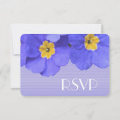 heerlijke, elegante, coole blauwe bloemen rsvp bru (Achterkant)
