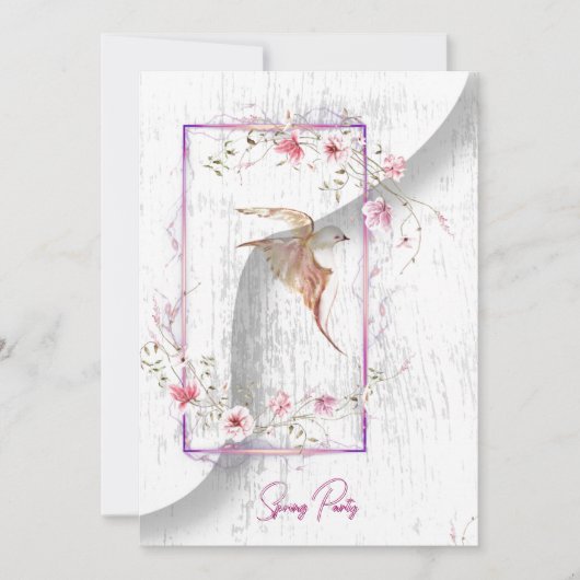 Heerlijke feestuitnodiging kaart (Voorkant)