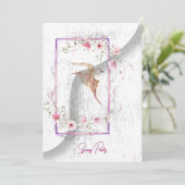 Heerlijke feestuitnodiging kaart (Staand voorkant)