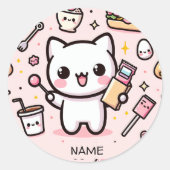 Heerlijke Foodie Vondsten Ronde Sticker (Voorkant)