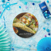 heerlijke foto van Mexicaanse Tacos Papieren Bordje (Feest)