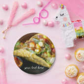 heerlijke foto van Mexicaanse Tacos Papieren Bordje (Feest)