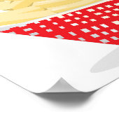 Heerlijke frietjes Retro Fast Food Poster (Hoek)