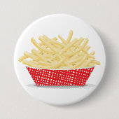 Heerlijke frietjes Retro Fast Food Ronde Button 7,6 Cm (Voorkant)