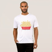 Heerlijke frietjes Retro Fast Food T-shirt (Voorkant volledig)