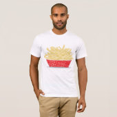 Heerlijke frietjes Retro Fast Food T-shirt (Voorkant volledig)