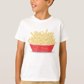 Heerlijke frietjes Retro Fast Food T-shirt (Voorkant)