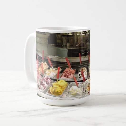 Heerlijke gelato scene, klassieke Mok (Voorkant links)