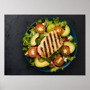 Heerlijke gezonde maaltijd poster