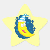 heerlijke goedenavond cartoon ster sticker (Voorkant)