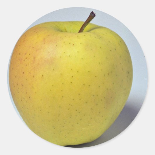 Heerlijke Golden Delicious appel Ronde Sticker (Voorkant)