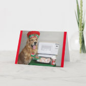 Heerlijke gouden vakantie koekjes feestdagen kaart (Voorkant)