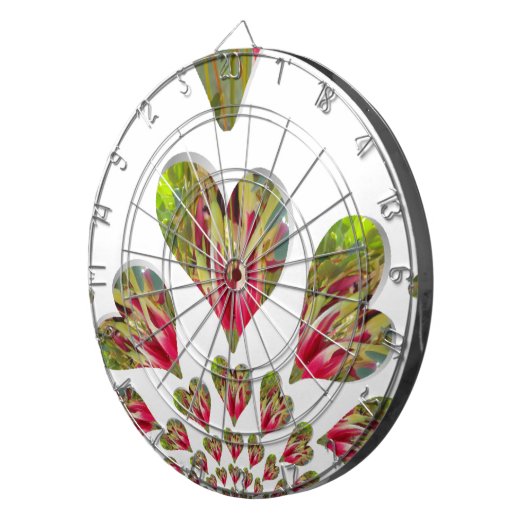 Heerlijke harten Humanitaire dag de wereld heeft l Dartbord (Voorkant Rechts)