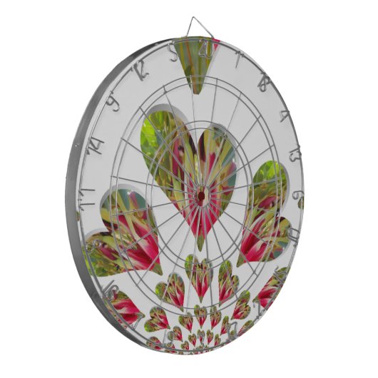 Heerlijke harten Humanitaire dag de wereld heeft l Dartbord (Voorkant Links)