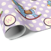 Heerlijke harten Rocking Paard Wrapping Papier (Rol Hoek)