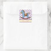 Heerlijke harten schommelen Paard Sticker (Tas)