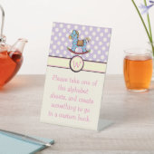 Heerlijke harten schommelen paard voetstuk teken reclamebord met voetstuk (Insitu)