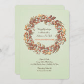 Heerlijke herfst uitnodiging (Voorkant / Achterkant)