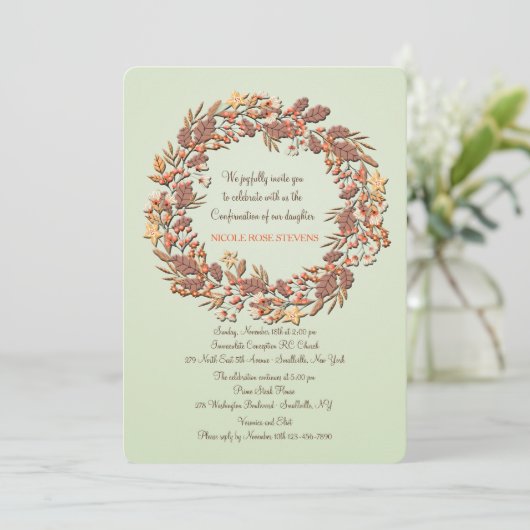 Heerlijke herfst uitnodiging (Staand voorkant)