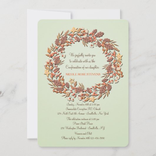 Heerlijke herfst uitnodiging (Voorkant)