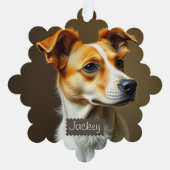 Heerlijke hond Creëer uw eigen vakantie Ornament Kaart (Voorkant)