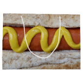 heerlijke hotdog met mosterdfoto groot cadeauzakje (Achterkant)