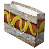 heerlijke hotdog met mosterdfoto groot cadeauzakje (Achterkant Gekanteld)