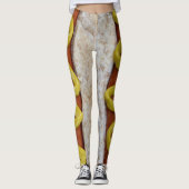 heerlijke hotdog met mosterdfoto leggings (Voorkant)